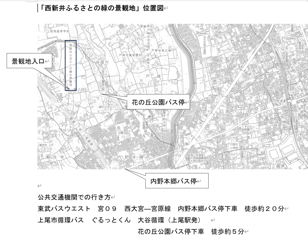 西新井位置図